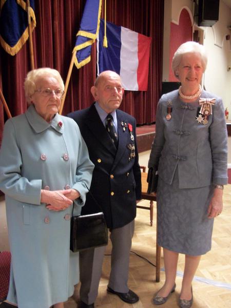 Reg is awarded the Legion d'Honeur by The Countess of Darnley - Lord-Lieutenant of Herefordshire