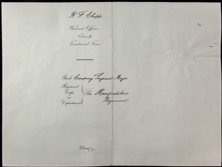 The Warrant issued to WOII (CSM) Chipp