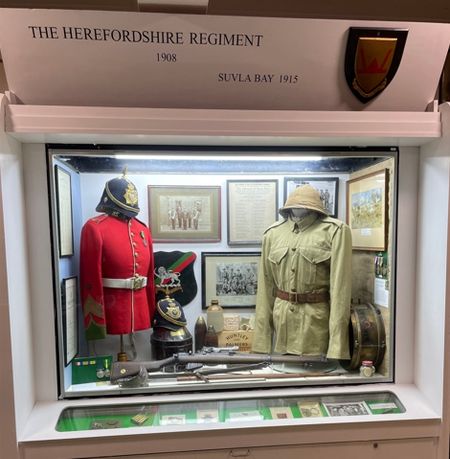 The Herefordshire Regiment 1908 - display case