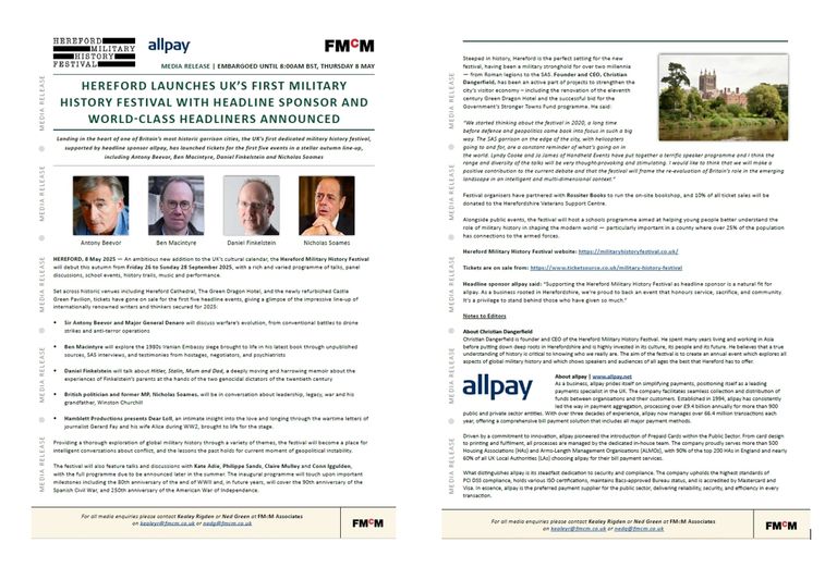 Hereford Military History Festival - Flyer