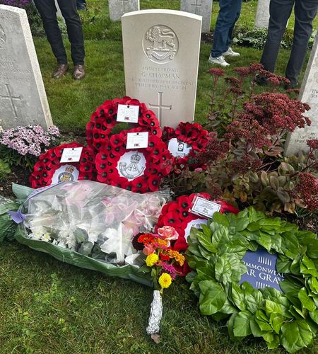 Pte Chapman's 'new' headstone