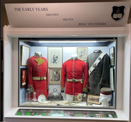 The 'Early years' display case