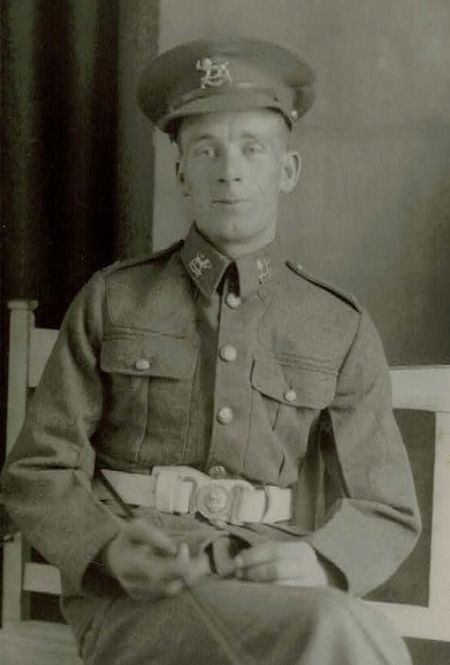 Alf Welch, studio photo taken 21 August 1939 - presumably at Annual Camp at Weston Super Mare.