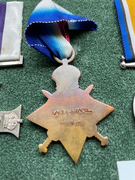 The reverse of Maj Capel's 1914/15 Star