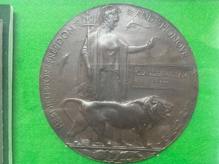 Claude Hull's Memorial plaques