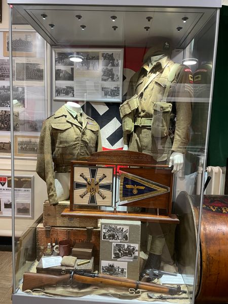 The World War Two display case