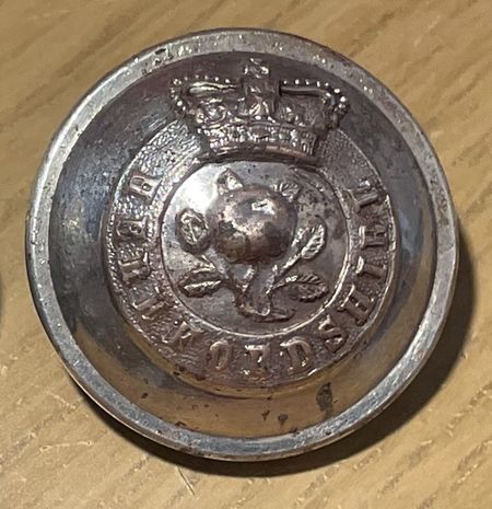 The Herefordshire Militia Button