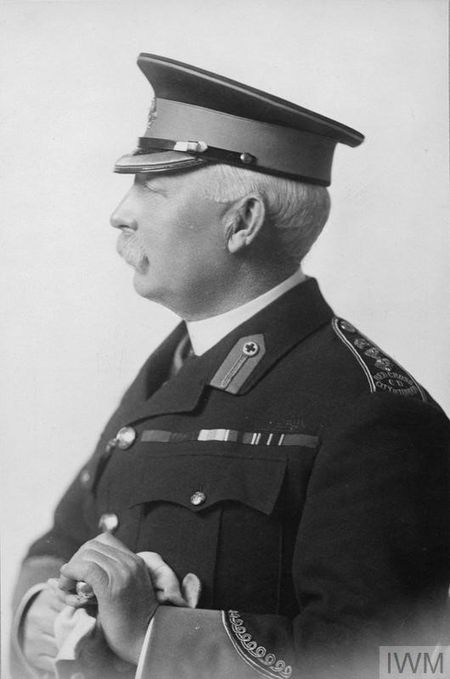 Colonel Peter Broome Giles CB, who had served as Honorary Surgeon with the 1st Herefordshire Rifle Volunteers and is pictured here as Director of the City of London branch of the British Red Cross Society.  He seems to have caused confusion by claiming his son's medals, which turned up named to him, not his son - another Peter Broome Giles!