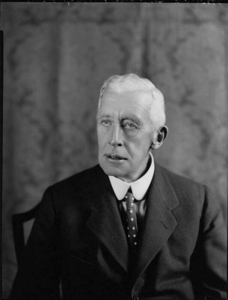 Sir Frederick Ponsonby, British diplomat, who represnted the British Government at the conference as part of the Versailles Peace Talks, discusing an allied medal to celebrate the victory of the First World War.
