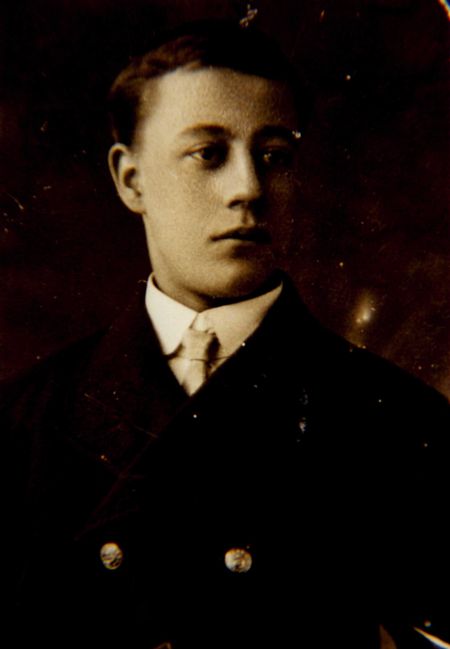 Charles Percy Taylor as a waiter with the Merchant Navy.