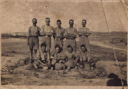 Soldiers from Ledbury, including William Jessett taken in the Middle East 1917