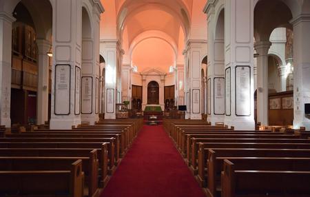 The inside of the Memorial Chapel