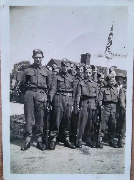 Army Cadets on parade at Putley Green - 1945(?)