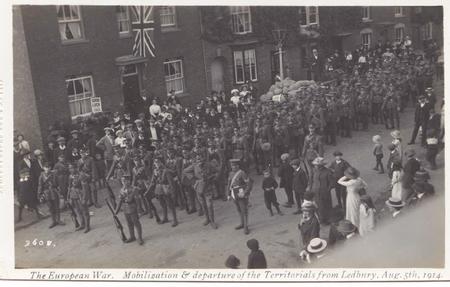 C (Ledbury) Company mobilises 5 August 1914
