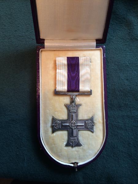 Capt Ashton's Military Cross in case of issue.