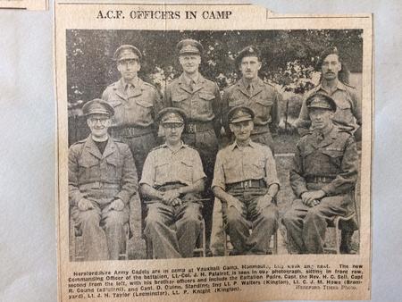At Army Dadet Force annual camp 1960(?)