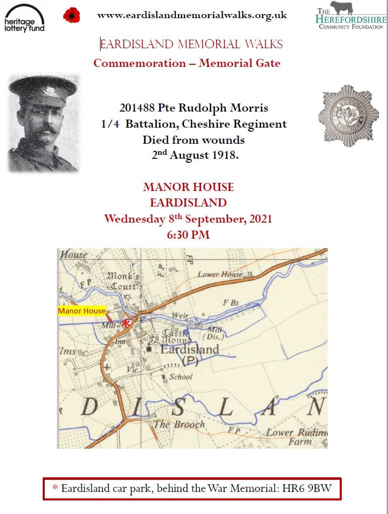 Eardisland Memorial Walk - Flyer
