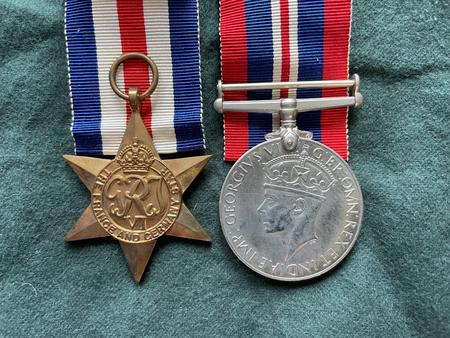 Pte Edwards' medals
