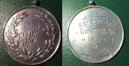The Football Medal awarded in 1919 as part of the Army of occupation
