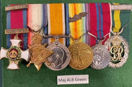 Maj Green's medals