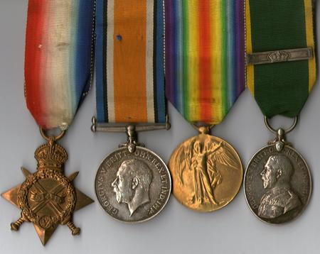 Harry Jessett's medals