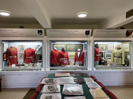 The 'new' display cases from the RLC Museum
