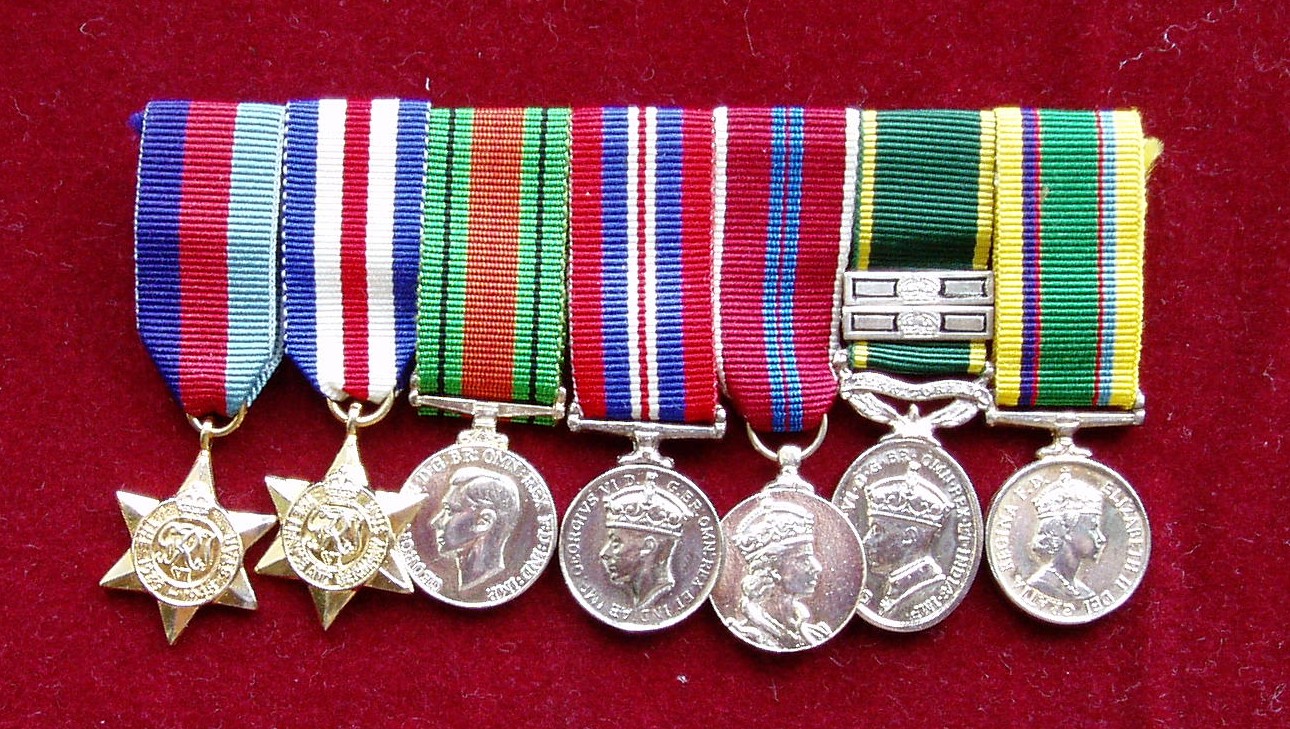 Jack's miniature medals