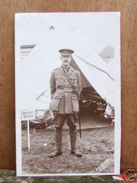 Orderley Officer at Annual camp 1934