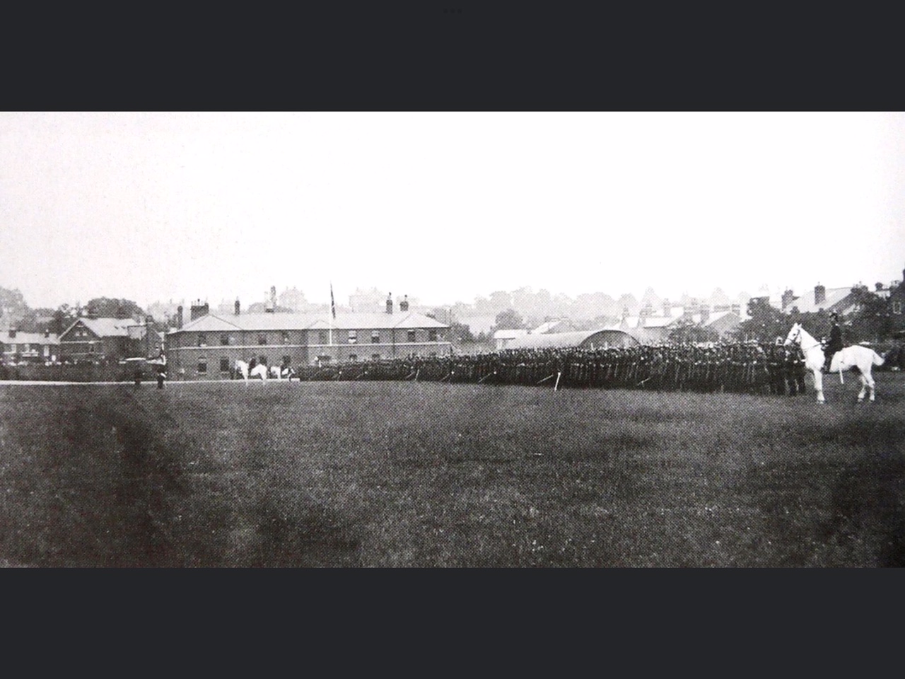 A parade at Suvla Barracks