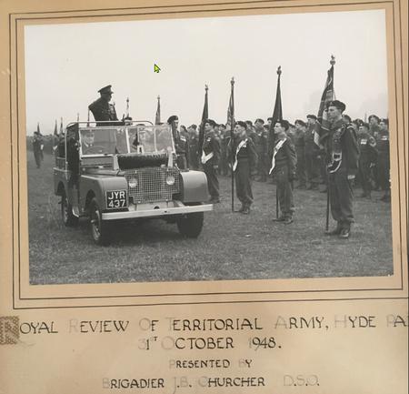 HM King George VI inspects the Parade