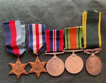 Cpl H Barnham's medals
