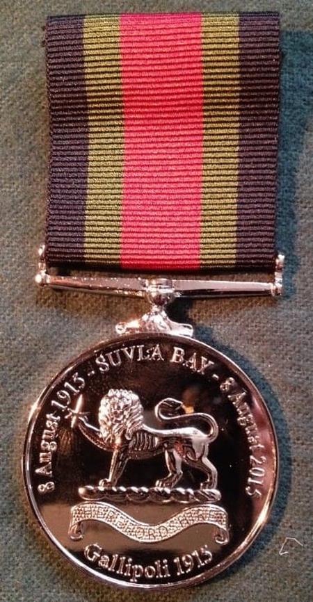 Suvla Bay Centenary medal